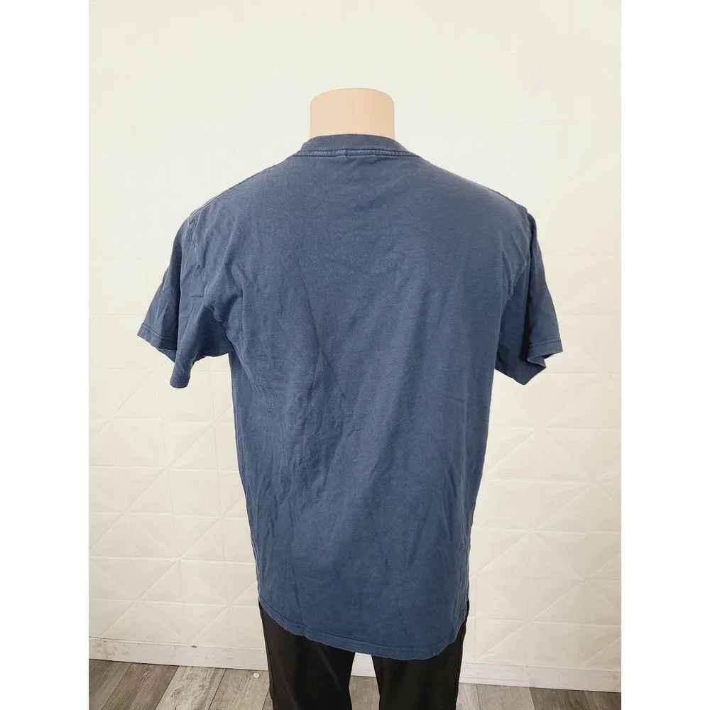 Santa Cruz Cotton, Comfortable fit Classic Logo T-Shirt,‎ Men Size L Navy Blue